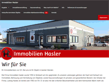Tablet Screenshot of immobilien-hasler.de